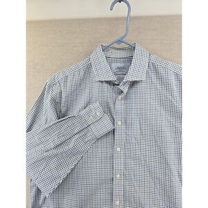 Charles Tyrwhitt Shirt Mens 16.5 35 Tattersall Non Iron Classic Fit Dress Shirt